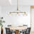 Kelbe 3 - Light Dimmable Modern Linear Chandelier