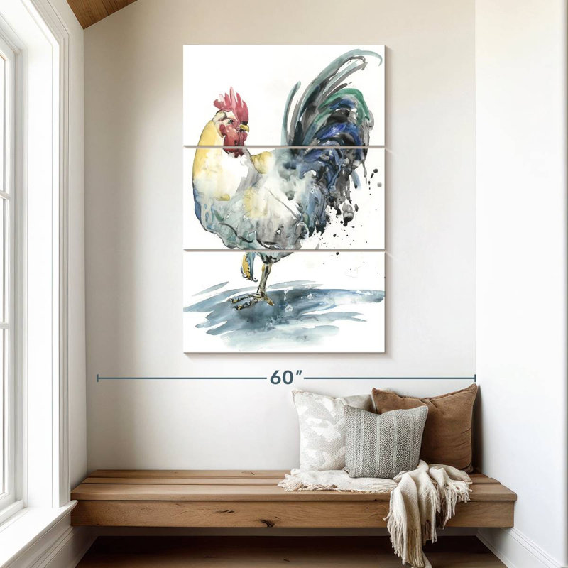 Brampt Rooster Splash I, H 50 po x l 32 po