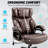 600LBS Big And Tall Office Chair For Heavy People, Extra Wide Seat And Adjustable Lumbar, Heavy Duty Executive Chair With High Back, Large Computer Desk Chair Comfortable For Home Office-226510527