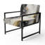 Infinite Motion III - Chaise d'appoint rembourrée abstraite-1494006814