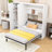 Murphy Bed with Wardrobes and Folding Mechanism, Convert into A Cabinet-1560805166-1560805164