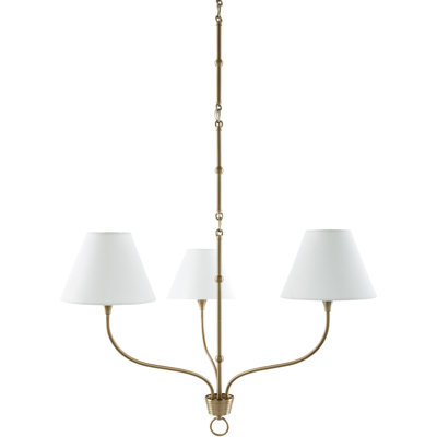 Iron 3-Light Chandelier
