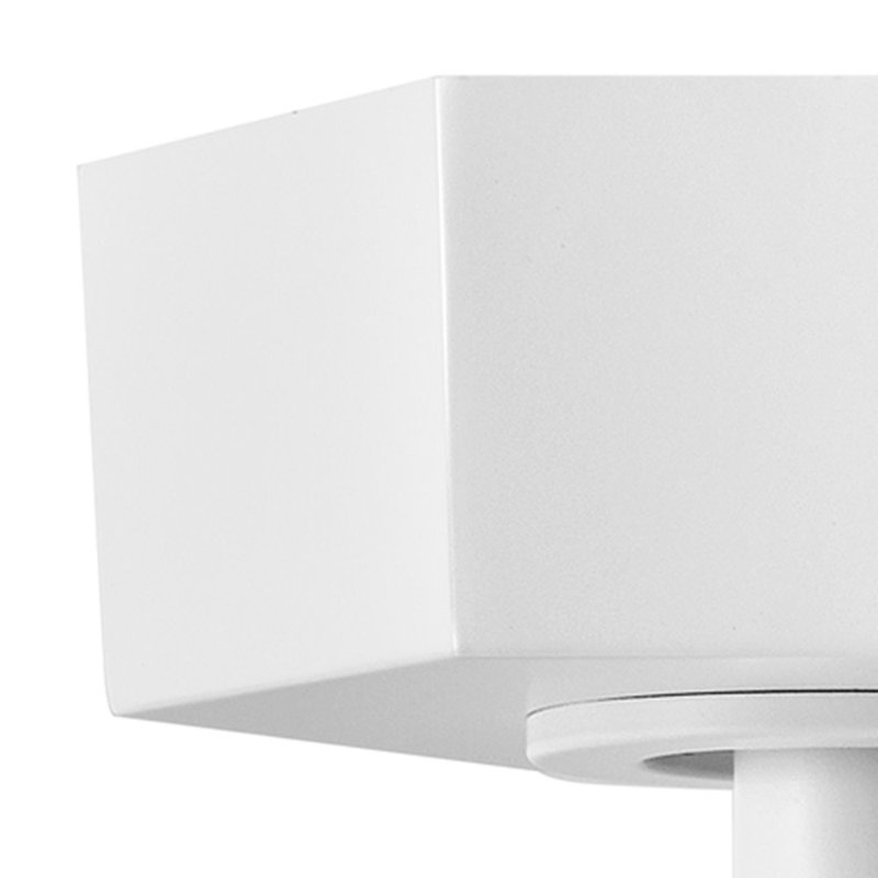 Facet Semi-Flush Mount Conversion Kit for the Downrods Ceiling Fan, White