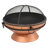 Hurst 30" Round Wood-Burning Copper Finish Raised Outdoor Fire Pit Bowl