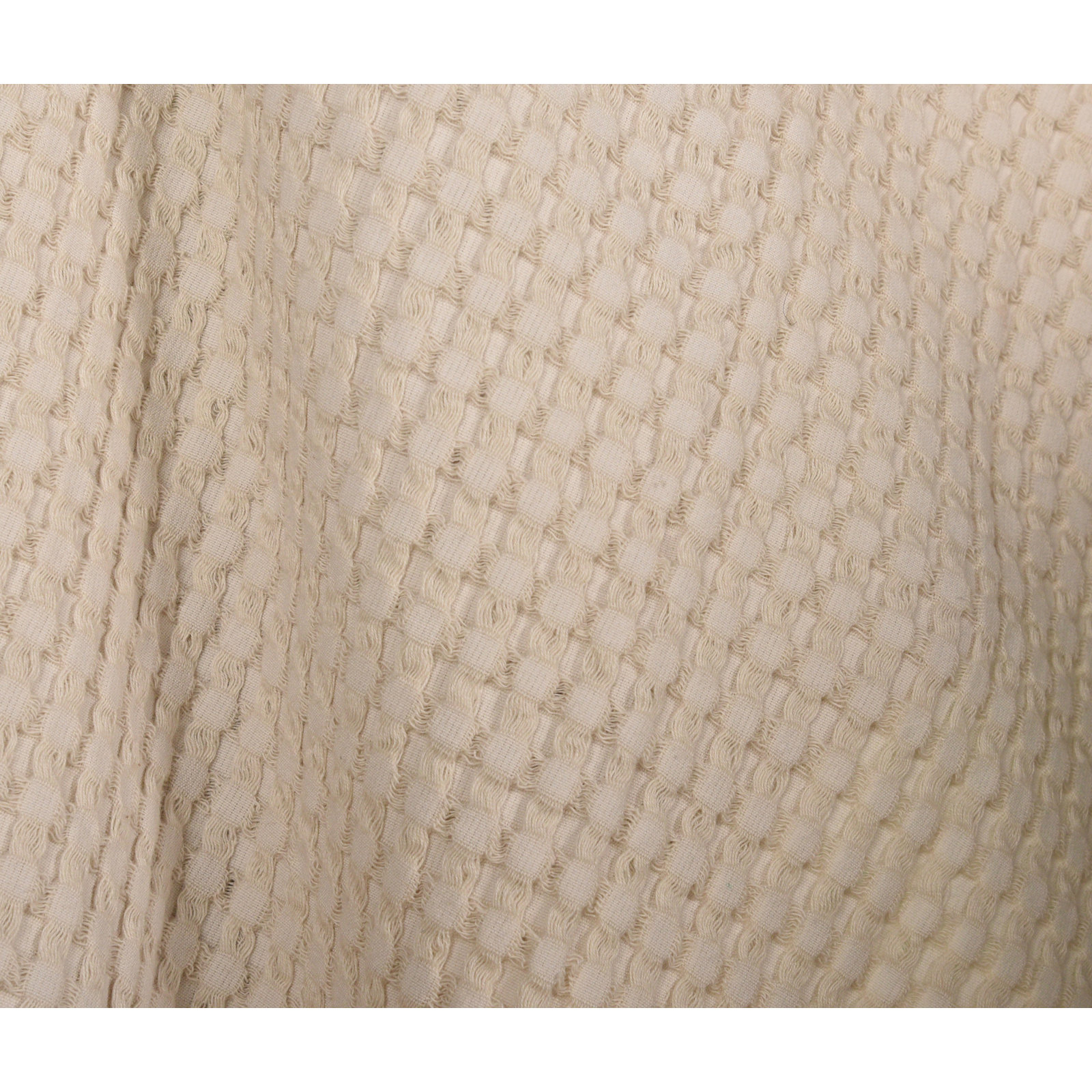 Cotton Throw Blanket, Natural