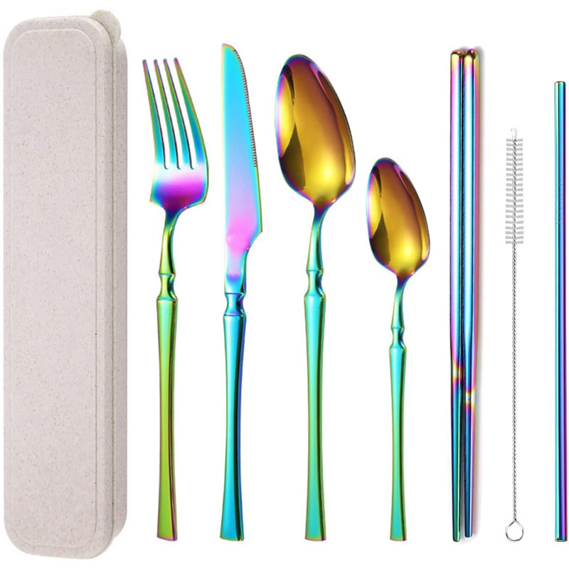 Ensemble de couverts en acier inoxydable Wrought Studio ™ Kardo, Multicolore