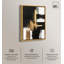 «Golden Contrast I», feuille d'or, art mural par Art Remedy-107456271-107456277