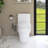 Kiddie Furniture 1.28 Gallons GPF Elongated Comfort Height Floor Mounted Back To Wall Toilets (Seat Included)
