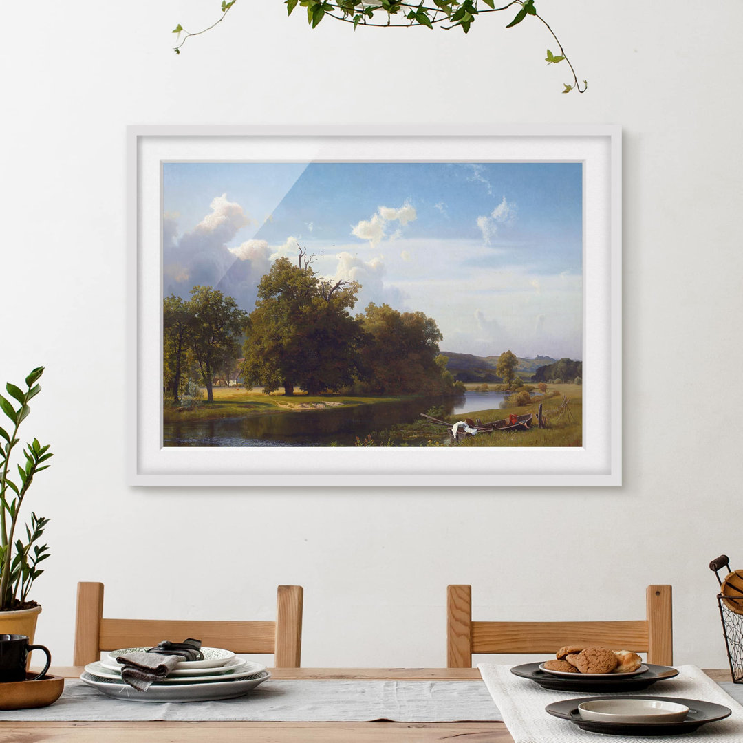 Gerahmtes Poster River Landscape