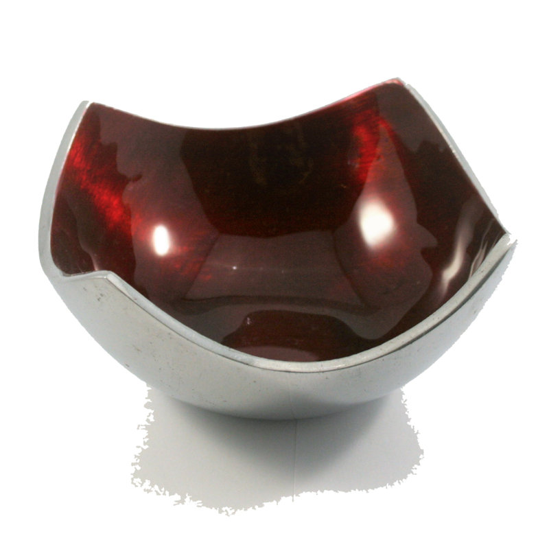 17 Stories Colinton Aluminum Serving Bowl, Red