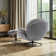 Anouk Tufted Back Type Swivel Base Accent Chair with Ottoman