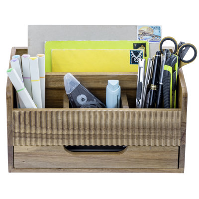 Solid Wood Desk Organiser