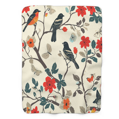 Jeté Timpa Timeless Birds - 1 pièce Premium