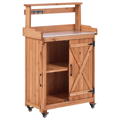 Fir Wood Potting Bench
