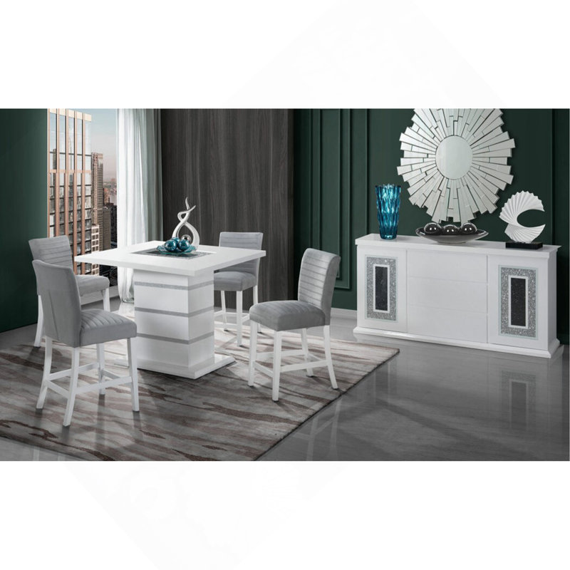 TABLE DE BAR ARIYA BLANC