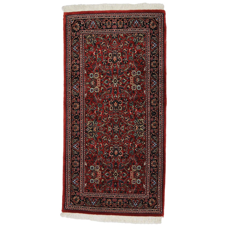 Ovaline Oriental Area Rug in Red