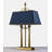 Executive Brushed Gold Stainless Steel Table Lamp With Shade