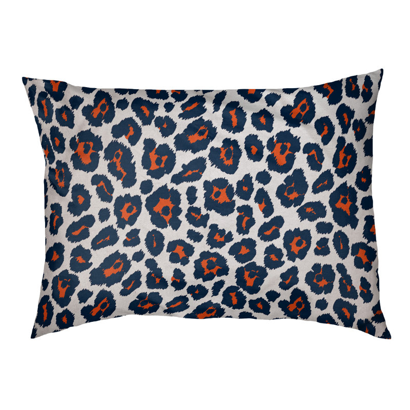 Coussin d'extérieur Seattle, Petit (l 18 po x P 28 po x H 4 po), Blanc / orange / bleu
