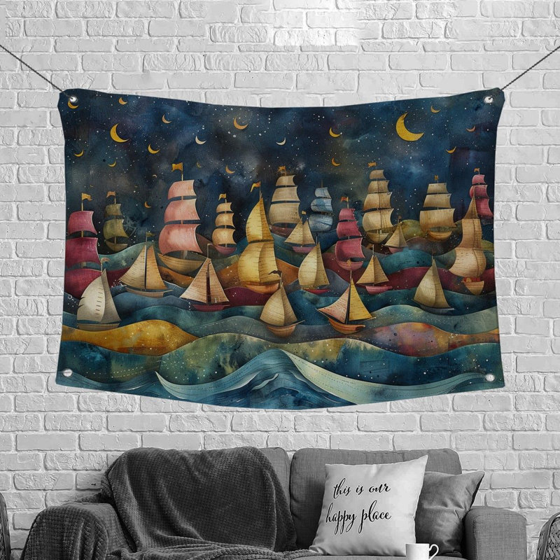 Tapisserie en microfibre, H 50 po x l 60 po