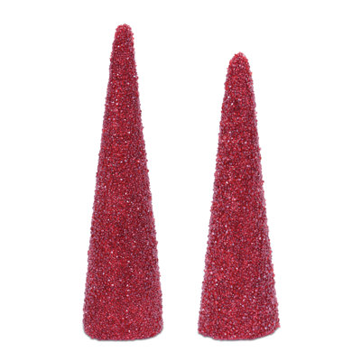 Beaded Cone Tree (Set of 2)