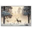 Décoration murale encadrée "Deer in Winter Forest" par Art Remedy, cadre noir, 45 x 30-1932164048-1932164060