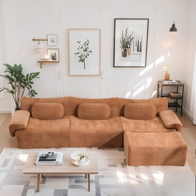 3+1 Seater Chenille Modular Sofa Set