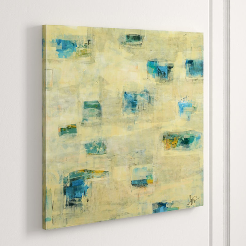 Breakthrough Blues I Print by Maeve Harris, Glass Coat, 36" H x 36" W