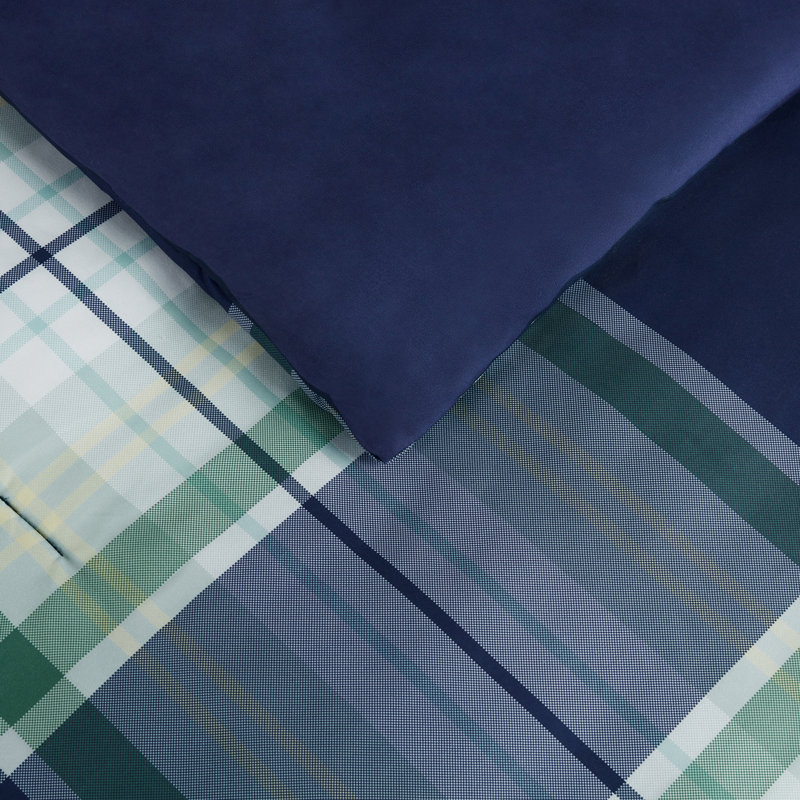 Serta Serta Simply Clean Alex Buffalo Checkered Antimicrobial Comforter Set