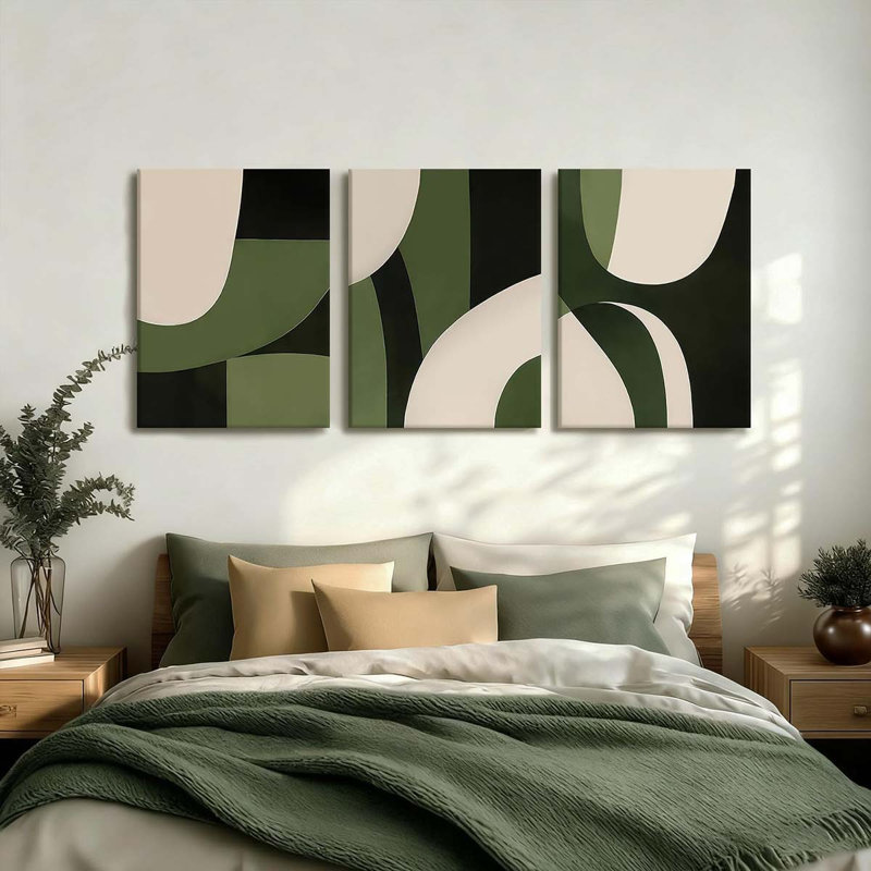 3 Piece Wrapped Canvas Print, 60 cm H x 40 cm W