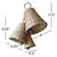 SET OF THREE WOVEN WILLOW CHRISTMAS BELLS