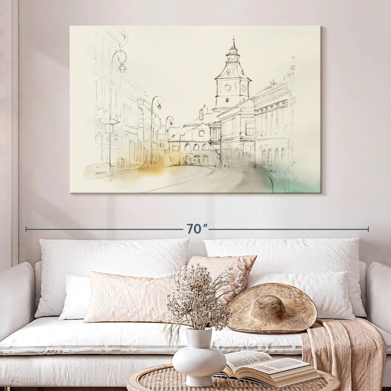City Sketches II, 34" H x 51" W