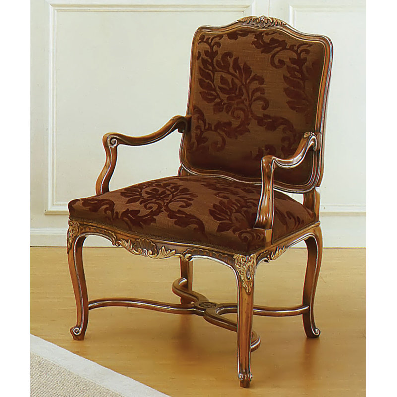 Upholstered Arm Chair in Brown