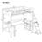 River Loft Bed With Desk And Stoarge Shelves-1016858343