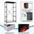 4 Drawer Dresser for Bedroom, Narrow Chest of Drawers, Wooden Top and Study Iron Frame 18"x37.5"-(WxH)