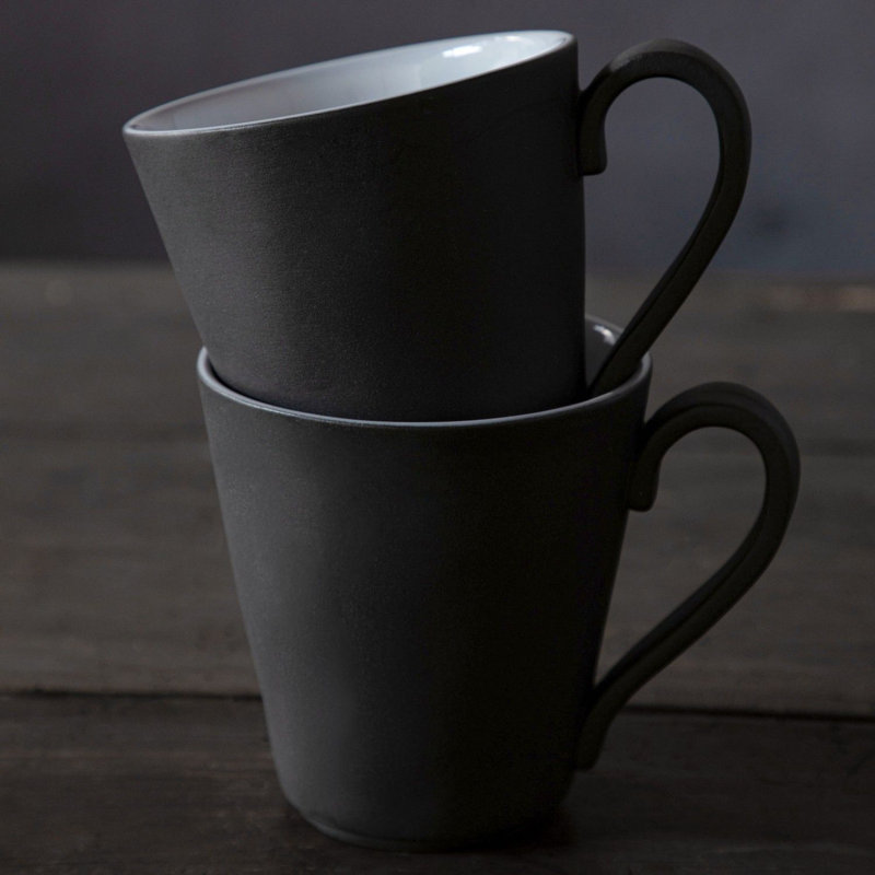 Lagoa Handmade Stoneware Coffee Mug, White