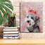 «Flower Crown Havese 2» par Furbaby Affiliates, art mural sur toile-2075924049