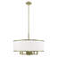 Lustre cylindrique à sept lumières avec abat-jours Berthine-671817191-671817190
