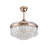 42Inch Modern Crystal Ceiling Fan LED Light With Remote Control-466582994