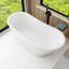 Baignoire de trempage autoportante en acrylique 55 po