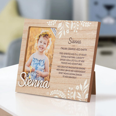Hazella Tan Solid + Manufactured Wood Picture Frame