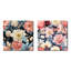 Crader - Ensemble de 2 carrés d'art floral en métal-102679569