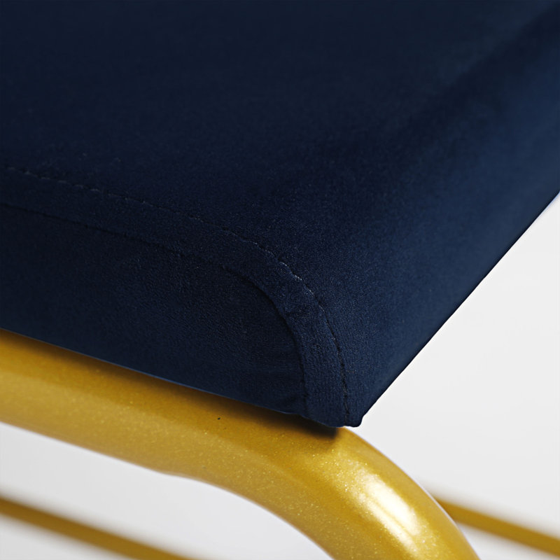 Banc en métal Shlok, Bleu