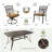 Carleton Rectangular 6- Person 72" Long Dining Set with Cushions