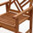 Solid Wood Slatted Outdoor Dining Armchair