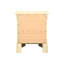 Table de chevet classique beige avec tiroirs