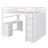 Full Size Loft Bed With Drawers,Desk,And Wardrobe-118098434
