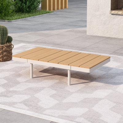 Table basse d'extérieur en aluminium