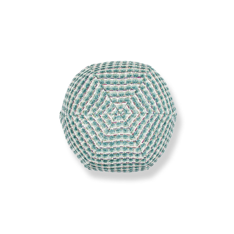 Coussin en coton réversible, Aquamarine