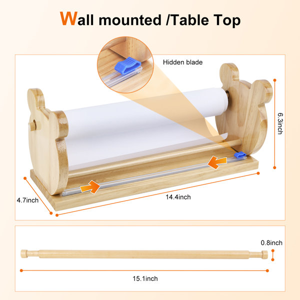 Tabletop Wooden Paper Roll Dispenser