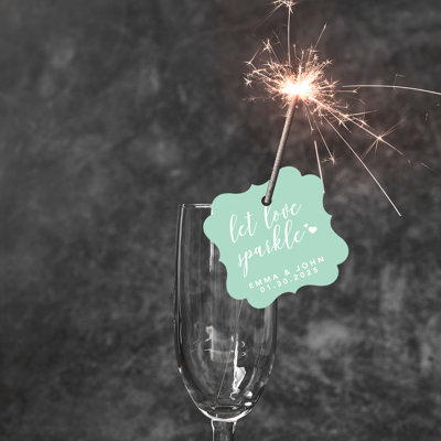 Cadre personnalisé sur mesure Let Love Sparkle